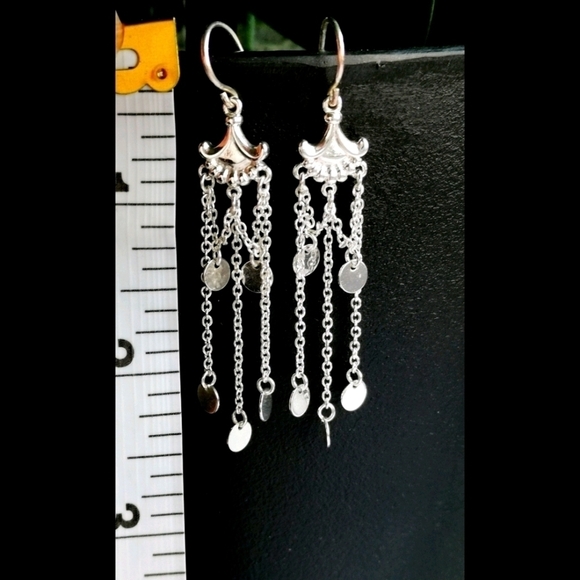 Sterling Silver dangle chandelier earrings 🆕 - Picture 2 of 3
